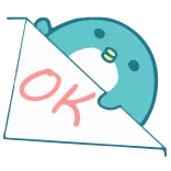 👍 OK OK, persetujuan, lucu, penguin, positif telegram sticker