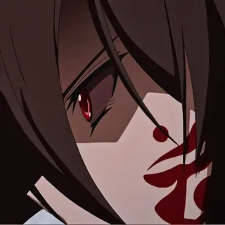 😡 Akame Akame ga Kill! Anime, Akame, Akame ga Kill, Postać, Animowany telegram sticker