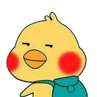 😑 cartoon, animal, yellow, chicken, bird, cute telegram sticker