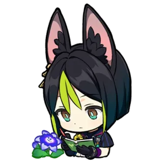 🌺 Tighnari Genshin Impact Anime, Jeu, Personnage, Tighnari, Genshin Impact whatsapp sticker