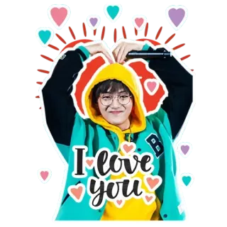 💜 I love you любовь, сердце, привязанность, милый, выражение, привет, человек whatsapp sticker