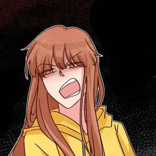 🍂 Dibujo animado, Anime, Enojado, Molesto, Expresión telegram sticker