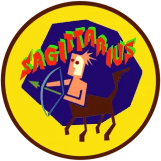 ♐️ SAGITTARIUS zodiaco, sagitario, astrología, centauro, arquero, horóscopo telegram sticker