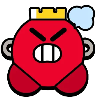 😡 wütend, rot, Figur, Cartoon telegram sticker