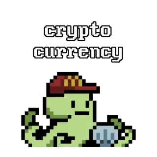 🥲 crypto currency คริปโทเคอร์เรนซี, พิกเซลอาร์ต, สกุลเงินดิจิทัล, การเงิน, การลงทุน, การซื้อขาย, คริปโต telegram sticker