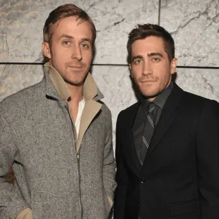 👥 người nổi tiếng, Ryan Gosling, Jake Gyllenhaal, diễn viên, chân dung, đàn ông telegram sticker