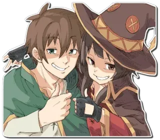 Megumin and friends — @stckrRobot whatsapp stickers