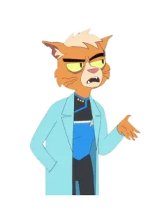 😒 Dr. T'Ana Star Trek: Lower Decks gato, médico, Star Trek, Lower Decks, animado, desenho animado telegram sticker