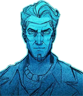 😐 Jack Borderlands Jack, Borderlands, vilão, Bonitão whatsapp sticker