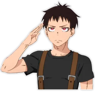 Enen no shouboutai / Пламенная бригада пожарных telegram stickers
