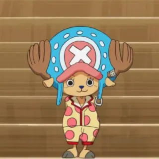 🥰 Tony Tony Chopper One Piece animé, renne, docteur, mignon, one piece, chopper telegram sticker