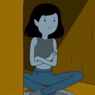 🖤 Marceline Adventure Time cartoon, vampire, character, animated whatsapp sticker