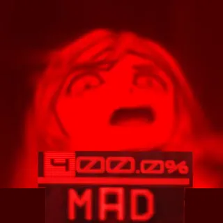 😡 MAD loco, enfadado, rabia, molesto, frustrado telegram sticker