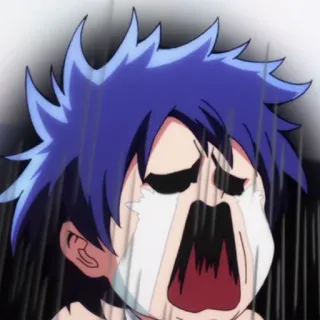 ⚓️ Anime, Chorando, Triste, Emocional, Desenho animado telegram sticker