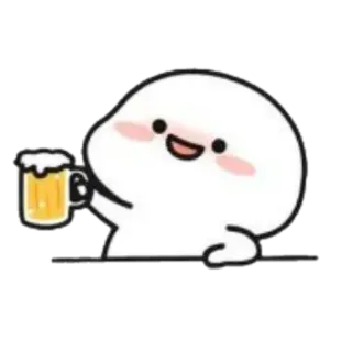 🪐 birra, bevanda, cartone animato, carino, festa telegram sticker
