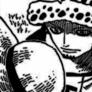 🗯 Trafalgar Law One Piece Trafalgar Law, One Piece, Anime, Manga, Hải tặc, Băng hải tặc Heart telegram sticker