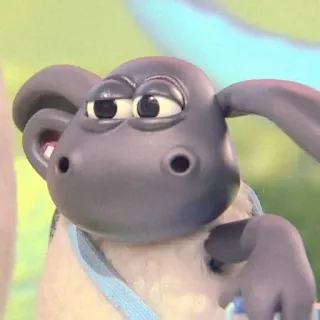 🍄 Shaun the Sheep Shaun das Schaf, animiert, Schaf, Cartoon telegram sticker