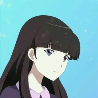 💜 anime, kreskówka, dziewczyna, postać, ilustracja telegram sticker