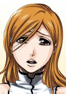 🥺 Orihime Inoue Bleach Anime, Manga, Orihime Inoue, Bleach, Personaggio, Femmina telegram sticker