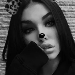 🚩 wanita, potret, selfie, kecantikan, filter, gadis, telinga, hidung whatsapp sticker