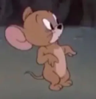 🤍 Jerry Tom and Jerry 만화, 쥐, 화난, 애니메이션, 캐릭터, TV 프로그램 telegram sticker
