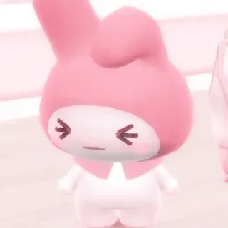 🦕 My Melody My Melody, Sanrio, fofo, kawaii, rosa whatsapp sticker