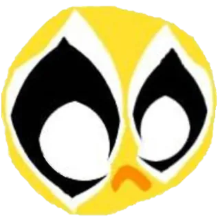 ☹️ Emoji, Faccia, Giallo, Cartone animato, Triste, Occhi whatsapp sticker