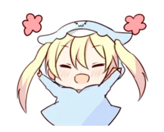 ☺️ anime, cute, kawaii, sticker, cartoon, chibi whatsapp sticker
