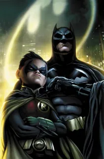 🤗 Batman Batman, Robin, supereroe, DC Comics, Gotham City telegram sticker
