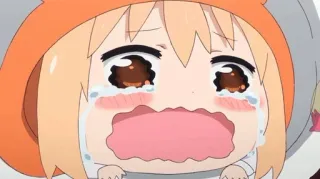 😭 animé, pleurer, kawaii, triste, émotionnel, manga whatsapp sticker