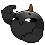 💪 근육, 둥근, 귀여운, 헬스장, 강한, 만화 telegram sticker