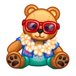 🏖 teddy bear telegram sticker