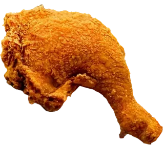 🍗 kurczak smażony, udko kurczaka, jedzenie, mięso, drób, chrupiący telegram sticker