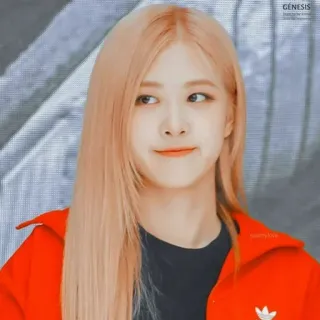 🌹 GENESIS persona, mujer, retrato, pelo rubio, chica, coreana whatsapp sticker