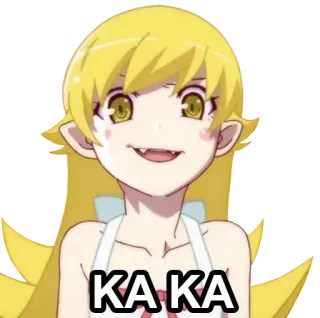 😂 KA KA Anime, Dibujo animado, Personaje, Vampiro, Chica telegram sticker