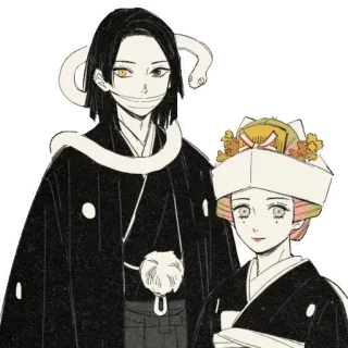 🌸 Anime, Coppia, Serpente, Tradizionale, Matrimonio telegram sticker