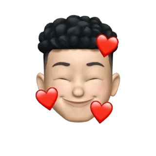 🥰 emoji, face, hearts, love, happy telegram sticker