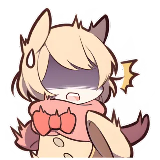 😱 Аниме, Мультфильм, Кавай, В шоке, Удивлен, Милый telegram sticker