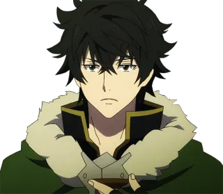 🤨 Naofumi Iwatani Rising of the Shield Hero Anime, Shield Hero, Isekai, Fantasy whatsapp sticker