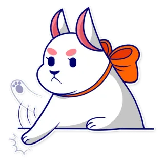 😠 Katze, Cartoon, wütend, süß, Aufkleber telegram sticker