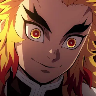 🔥 Rengoku Kyoujurou Demon Slayer Rengoku, Kyojuro, Demon Slayer, Anime, Personnage, Pilier de la Flamme telegram sticker