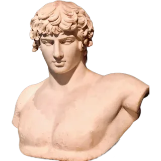 😏 statue, art, sculpture, bust, classic telegram sticker