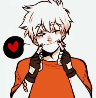 😂 Anime, Kreskówka, Postać, Uśmiech, Portret telegram sticker