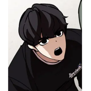 😠 Anime, Mann, geschockt, Cartoon, Koreanisch telegram sticker