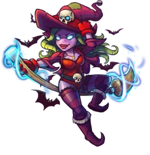 👩 strega, magia, halloween, fantasy, personaggio, pozione, scopa telegram sticker