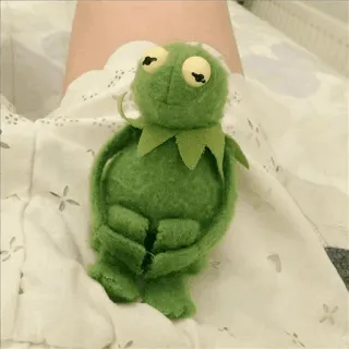 🐸 Kermit the Frog frog, muppet, puppet, toy, green telegram sticker