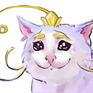 ➖ cat, crown, cute, kawaii, kitten, pet telegram sticker