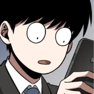 😦 Cartoon, Anime, Schockiert, Gesicht, Charakter, Manga whatsapp sticker