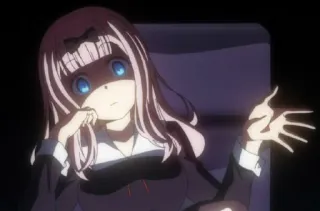 😕 Chika Fujiwara Kaguya-sama: Love Is War Anime, Chika Fujiwara, Kaguya-sama, Love is War, Manga telegram sticker