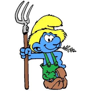 Smurf whatsapp stickers